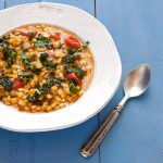 Spicy KaleSplitPeaSoup600 Spicy Kale and Split Pea Soup from Stephanie Weaver | gluten-free, vegan, dairy-free, low-sodium, migraine-friendly