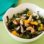 Raw Kale Mango Salad Raw kale mango salad