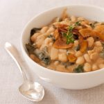 White Bean Kale Soup with Coconut Bacon White Bean Kale Soup with Coconut Bacon