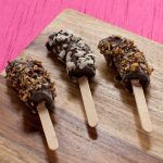 Chocolate-covered Frozen Banana Pops | Recipe Renovator | Low-sugar, gluten-free, low-sodium, paleo, vegan Chocolate-covered Frozen Banana Pops | Recipe Renovator | Low-sugar, gluten-free, low-sodium, paleo, vegan