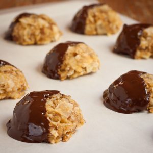 Chocolate Dipped Coconut Macaroons | Recipe Renovator | Gluten-free, vegan