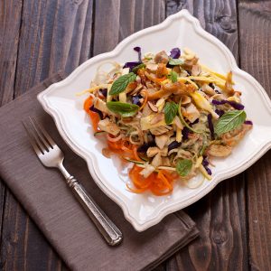Zucchini Pad Thai inspired by Eating Clean on Recipe Renovator | Paleo, grain-free, gluten-free, Whole30 compliant
