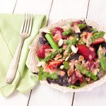 Asparagus-strawberry salad with strawberry-balsamic vinaigrette | from Stephanie The Recipe Renovator | vegan, dairy-free, grain-free, paleo, Whole30 compliant Asparagus-strawberry salad with strawberry-balsamic vinaigrette | from Stephanie The Recipe Renovator | vegan, dairy-free, grain-free, paleo, Whole30 compliant