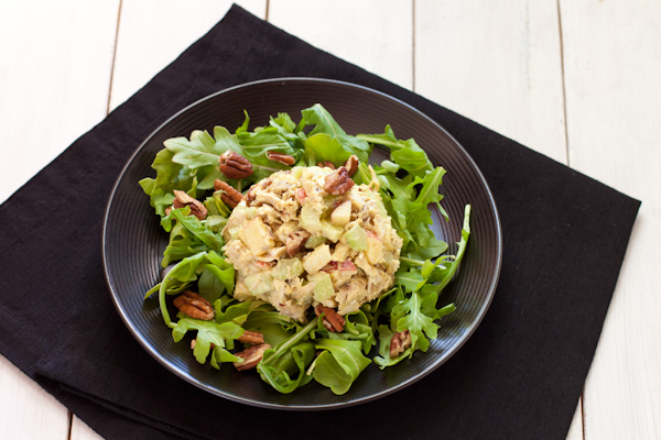 Curried Chicken Salad from Recipe Renovator: paleo and gluten-free, an easy way to use up leftover roasted chicken breast. Whole30 compliant too!