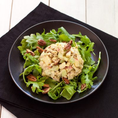 Curried Chicken Salad from Recipe Renovator: paleo and gluten-free, an easy way to use up leftover roasted chicken breast. Whole30 compliant too!