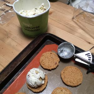 Making ice cream sandwiches on Recipe Renovator