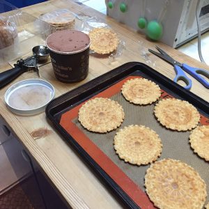 Making ice cream sandwiches on Recipe Renovator