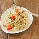 Southeast Asian Green Papaya Salad from Recipe Renovator | Gluten-free, paleo, dairy-free, low-carb, vegan option Southeast Asian Green Papaya Salad from Recipe Renovator | Gluten-free, paleo, dairy-free, low-carb, vegan option